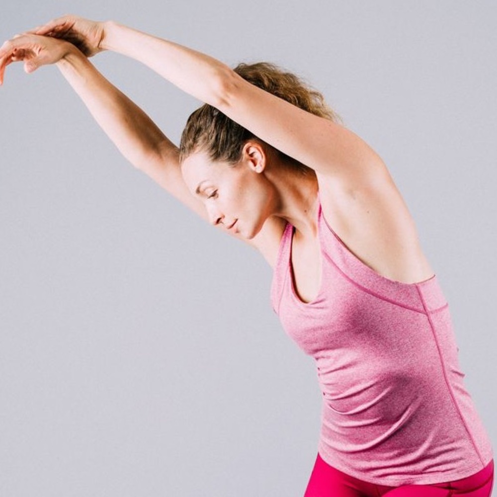 VIE cross back tank with built-in bra